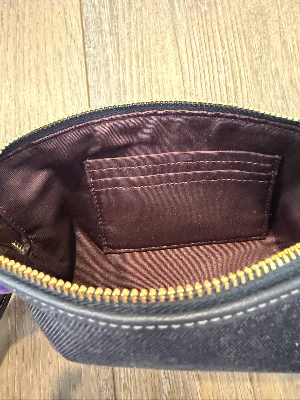 Coach Denim Wristlet Wallet - Picture 2 of 3